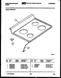 COOKTOP PARTS Diagram and Parts List for KF560GDF6  Frigidaire Range