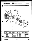 AIR HANDLING PARTS Diagram and Parts List for AH124L2T1  Frigidaire Air Conditioner