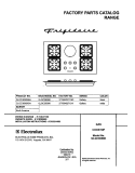 COVER Diagram and Parts List for GLGC36S8KSA  Frigidaire Cooktop