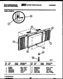 CABINET AND INSTALLATION PARTS Diagram and Parts List for AC059K7B1  Frigidaire Air Conditioner