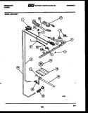 BURNER, MANIFOLD AND GAS CONTROL Diagram and Parts List for G30LPNL1  Frigidaire Range