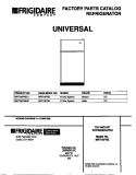 COVER Diagram and Parts List for MRT18FNED1  Frigidaire Refrigerator