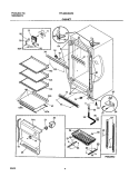 CABINET Diagram and Parts List for FFU20IC8CW0  Frigidaire Freezer