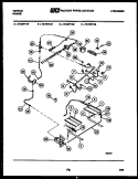 BURNER, MANIFOLD AND GAS CONTROL Diagram and Parts List for 72-3977-00-08  Tappan Range
