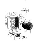 CABINET, DRUM, FAN HOUSING Diagram and Parts List for DE600EDF2  Frigidaire Dryer