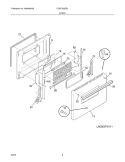 DOOR Diagram and Parts List for CGEF309ES1  Gibson Range