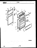 DOOR PARTS Diagram and Parts List for RT185NCD2  Frigidaire Refrigerator