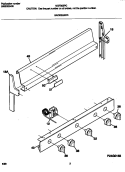 BACKGUARD Diagram and Parts List for MGF303PGDD  Frigidaire Range
