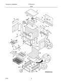 BODY Diagram and Parts List for FFES3015LSA  Frigidaire Range