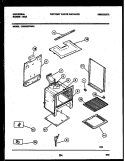BODY PARTS Diagram and Parts List for CG300SP2WH01  Frigidaire Range