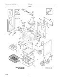 BODY Diagram and Parts List for CRG3480LWC  Crosley Range