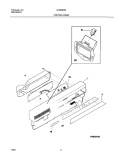 CONTROL PANEL Diagram and Parts List for GLDB958AB2  Frigidaire Dishwasher