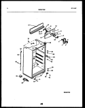CABINET PARTS Diagram and Parts List for ATN152BK1  Frigidaire Refrigerator