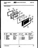 DOOR PARTS Diagram and Parts List for 30-6239-23-04  Tappan Range