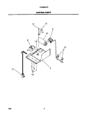 CONTROL PARTS Diagram and Parts List for FAH096J2T2  Frigidaire Air Conditioner
