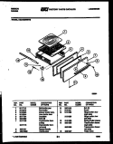 BROILER DRAWER PARTS Diagram and Parts List for CGC4C5WSTE  Gibson Range
