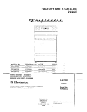 COVER Diagram and Parts List for FEFS68CJTB  Frigidaire Range