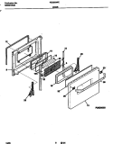 DOOR Diagram and Parts List for FES300WCD2  Frigidaire Range