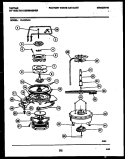 MOTOR PUMP PARTS Diagram and Parts List for 61-1073-10-00  Tappan Dishwasher