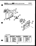AIR HANDLING PARTS Diagram and Parts List for A06LH5E2  Frigidaire Air Conditioner