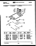 COOKTOP AND BROILER PARTS Diagram and Parts List for REG533MDM2  Frigidaire Range