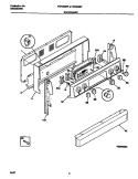 BACKGUARD Diagram and Parts List for FEF353SFDA  Frigidaire Range
