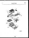 SHELVES AND SUPPORTS Diagram and Parts List for ATG150NLW2  Frigidaire Refrigerator