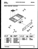 COOKTOP PARTS Diagram and Parts List for 30-2241-00-03  Tappan Range