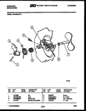 CAM Diagram and Parts List for DW1050LW3  Frigidaire Dishwasher