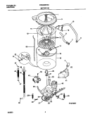 P12T0057 WSHR MTR, HOSE Diagram and Parts List for FWX435RHS0  Frigidaire Washer