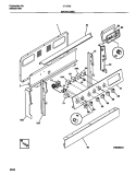 BACKGUARD Diagram and Parts List for 31-2752-00-03  Tappan Range