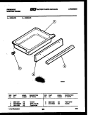 DRAWER PARTS Diagram and Parts List for R32BAL2  Frigidaire Range