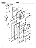 DOOR SECTION Diagram and Parts List for FRT22PRAW2  Frigidaire Refrigerator