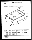 COOKTOP PARTS Diagram and Parts List for 31-2758-66-03  Tappan Range