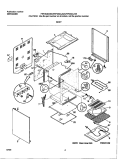 BODY Diagram and Parts List for FEF354CJSA  Frigidaire Range