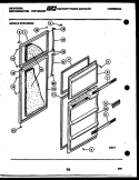 DOOR PARTS Diagram and Parts List for GTN140WGF2  Uni Refrigerator