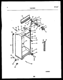 CABINET PARTS Diagram and Parts List for TAK190GN2D  Kelvinator Refrigerator