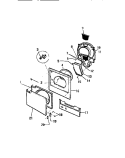 FRONT PANEL, DOOR, HOUSING Diagram and Parts List for DC600EXD2  Frigidaire Dryer