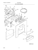 ICE & WATER DISPENSER Diagram and Parts List for E23CS75DSS6  Electrolux Refrigerator
