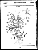 MOTOR AND IDLER ARM CLUTCH Diagram and Parts List for WCIDL3  Frigidaire Washer