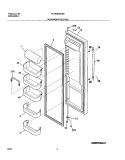 REFRIGERATOR DOOR Diagram and Parts List for PLHS269ZCB0  Frigidaire Refrigerator