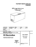 COVER Diagram and Parts List for FFC15C8BB2  Frigidaire Freezer