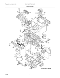 OVEN / CABINET Diagram and Parts List for GLMV169DSC  Frigidaire Microwave