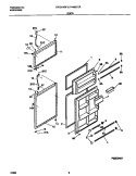 DOORS Diagram and Parts List for F44N21CED3  Frigidaire Refrigerator