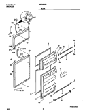 DOOR Diagram and Parts List for MRT18NRJW1  Frigidaire Refrigerator