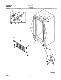 CABINET Diagram and Parts List for GFU14M3GW0  Gibson Freezer