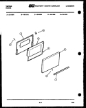 DOOR PARTS Diagram and Parts List for 32-1022-57-08  Tappan Range