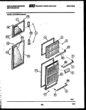 DOOR PARTS Diagram and Parts List for ACG150NCW1  Frigidaire Refrigerator