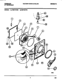 DOOR, FRONT PANEL, LINT FILTER Diagram and Parts List for F32C747CT0  Frigidaire Dryer