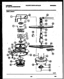 MOTOR PUMP PARTS Diagram and Parts List for DB700PW1  Frigidaire Dishwasher